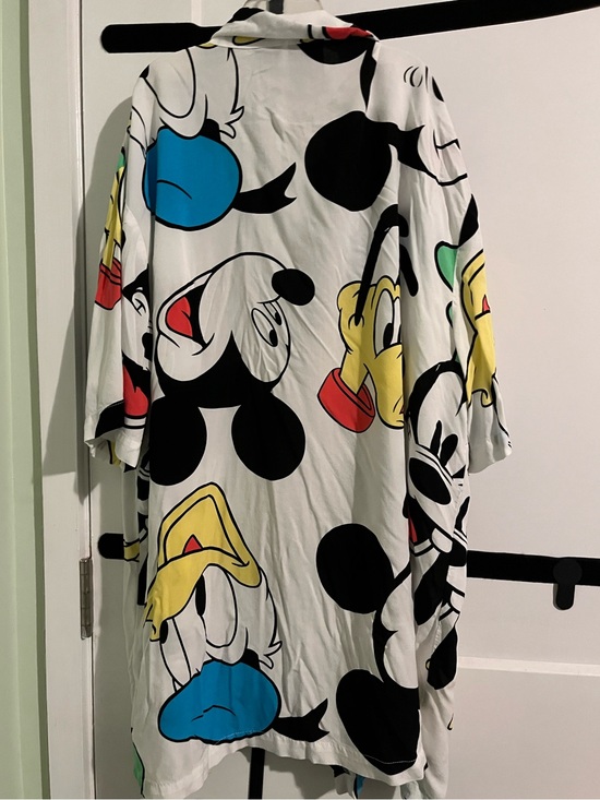 Disney Other - Disney Parks Men's XL White Short Sleeve Button Up Mickey Donald Goofy